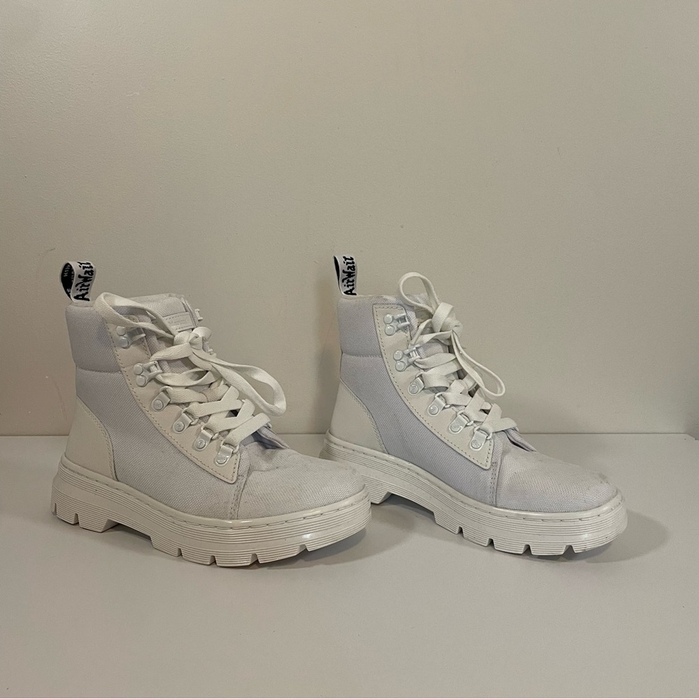 Dr Martens White COMBS WOMEN'S POLY CASUAL BOOTS Size 7